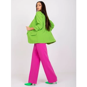Women's light green blazer without Adela closure