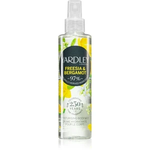 Yardley Freesia & Bergamot hydratační tělový sprej pro ženy 200 ml