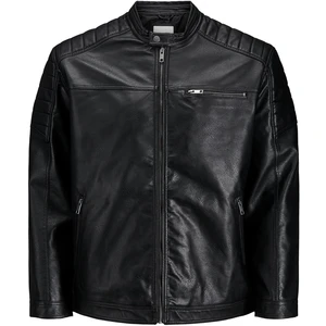 Jack&Jones PLUS Pánska bunda JJEROCKY 12172908 Black 4XL