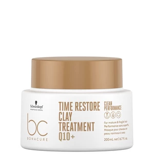 Schwarzkopf Professional BC Bonacure Time Restore Clay Treatment Q10+ odżywcza maska do włosów dojrzałych 200 ml