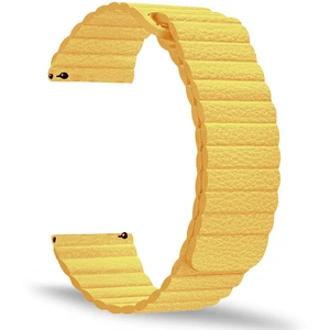 4wrist Provlékací řemínek pro klasické hodinky - Yellow 22 mm