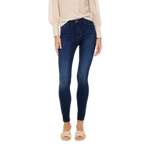 Jacqueline de Yong Dámské džíny JDYMOLLY Skinny Fit 15275628 Dark Blue Denim S/32