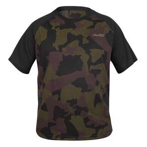 Avid carp tričko distortion camo lite t-shirt - s