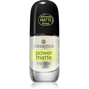 Essence Power Matte vrchný gélový lak pre matný vzhľad 8 ml