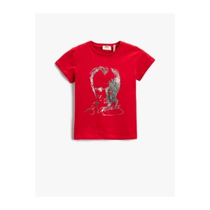 Koton T-Shirt - Red - Regular fit