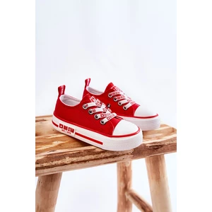 Kids fabric sneakers BIG STAR KK374071 red