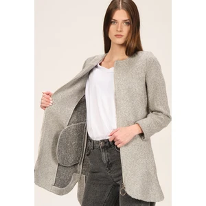 Z6603 DEWBERRY WOMEN'S COAT-ON GREY