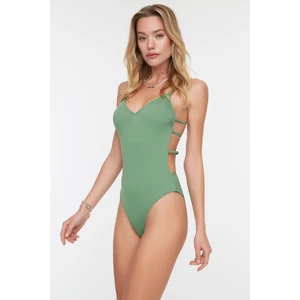 Trendyol Green Back Detailed Accessory Swimsuit