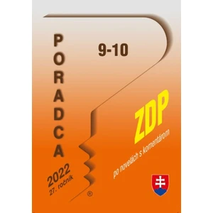 Poradca 9-10/2022 – Zákon o dani z príjmov s komentárom