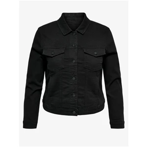 ONLY CARMAKOMA Dámská džínová bunda CARWESPA 15250858 Black 4XL