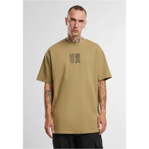 Chinese khaki t-shirt symbol/black