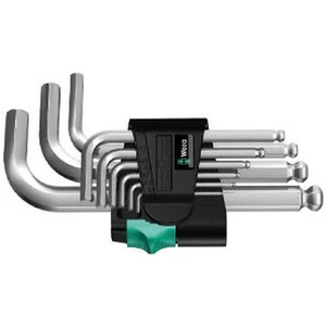 Wera 133163 Sada šestihranných klíčů Wera 950/9 Hex-Plus 3, chromovaná (9 ks)