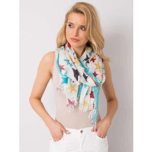 Blue scarf with a star motif
