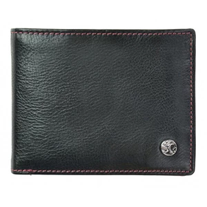 SEGALI Pánská kožená peněženka 907 114 026 black/red