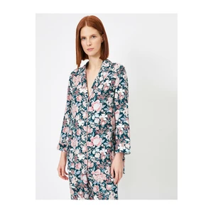 Koton Floral Pattern Detailed Pajama Top