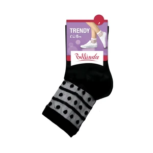 Bellinda Dámské ponožky TRENDY COTTON SOCKS - Dámské ponožky s ozdobným lemem - bílá