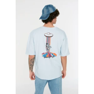 Trendyol T-Shirts - Blau - Oversize