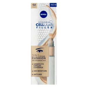 Nivea Hyaluron Cellular Filler tónovací oční krém v houbičce odstín 02 Medium 4 ml