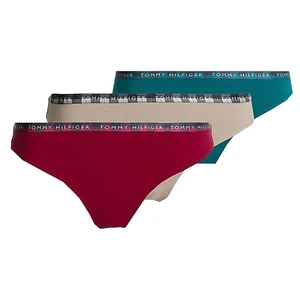Tommy Hilfiger 3 PACK - dámská tanga UW0UW03921-0WQ XL