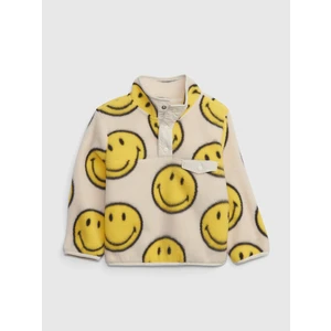 GAP Dětská fleece mikina & Smiley® - Kluci