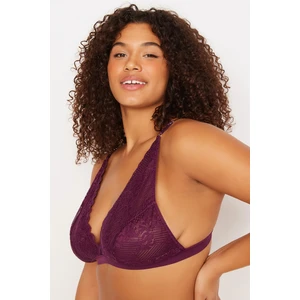 Trendyol Curve Plum Lace Bralette Bra