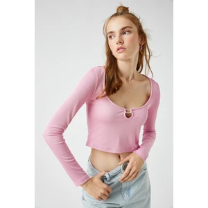 Koton T-Shirt - Pink - Fitted