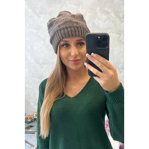 Ladies beanie Nastia K373 mocca