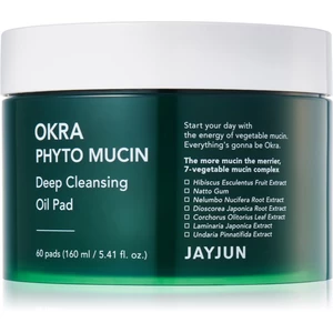 Jayjun Okra Phyto Mucin odličovací tampony s esenciálními oleji 60 ks