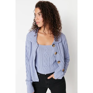 Trendyol Cardigan - Purple - Regular fit