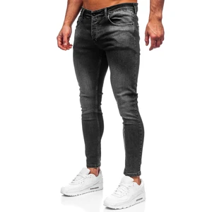 Blugi negri slim fit Bolf R927