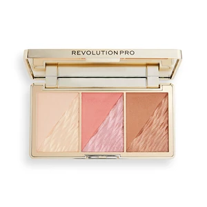 Revolution PRO Paletka na tvář Crystal Luxe (Face Palette) 8,4 g Rose Fresco