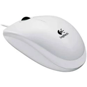 Myš Logitech B100 Optical USB Mouse, bílá