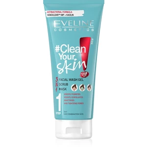 Eveline Cosmetics #Clean Your Skin čistiaci gél 3 v 1 200 ml