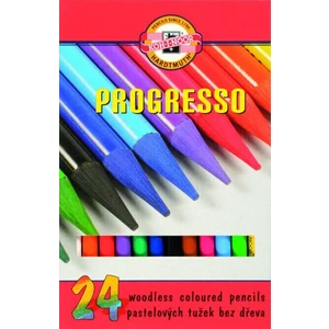 KOH-I-NOOR Progresso Woodless Coloured Pencils 24 Mix