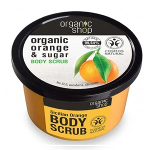 Organic Shop Organic Orange & Sugar tonizačný peeling na telo 250 ml