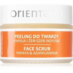 Orientana Papaya & Ashwagandha Face Scrub hydratační pleťová maska 50 g