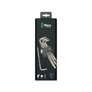 Wera 073544 Zástrčné klíče inbus 3950/9 Hex-Plus Stainless 1 SB, nerezové (Sada 9 dílů)