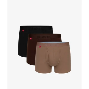 Boxer shorts Atlantic 3MH-184 A'3 S-2XL chocolate-cappucino-black 1