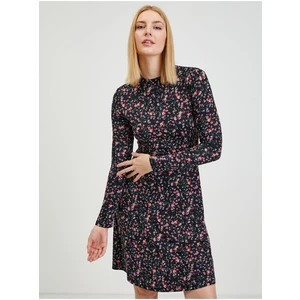 Women's black floral dress ORSAY