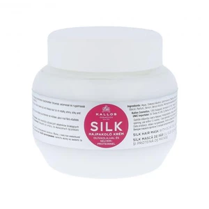 Kallos Hydratační maska na vlasy s olivovým olejem a hedvábným proteinem KJMN (Silk Hair Mask with Olive Oil and Silk Protein) 275 ml