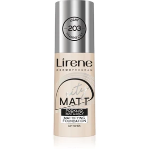 Lirene City Matt matující fluidní make-up s vyhlazujícím efektem odstín 203 Light 30 ml