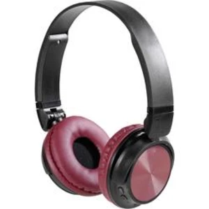 Bluetooth Hi-Fi slúchadlá On Ear Vivanco MOOOVE AIR 25174, čierna, červená