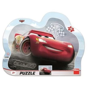 DINO Puzzle obrysové deskové 25 dílků Blesk McQueen Auta 3 (Cars) 30x23cm