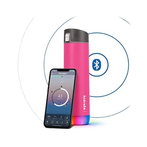 HidrateSpark Nerezová chytrá fľaša 620 ml, Bluetooth tracker, ružová