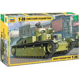 Zvezda Model Kit tank T-28 Heavy Tank 1:35