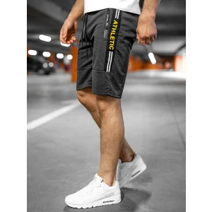 Pantaloni scurți de trening grafit bărbați Bolf JX211