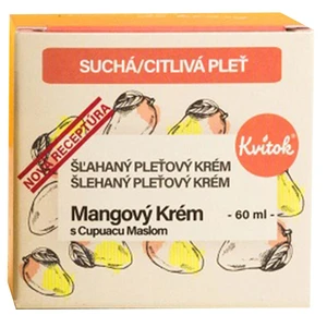 Mangový krém s capuacu máslem pro suchou a citlivou pleť 60 ml Kvitok