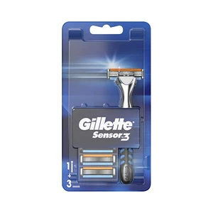 Gillette Holicí strojek Gillette Sensor3 + 3 hlavice