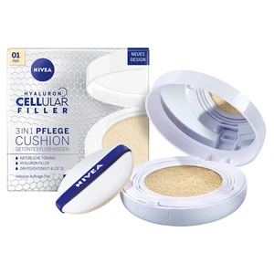 Nivea Ošetrujúci tónovací krém v hubičke 3 v 1 Hyaluron Cellular Filler 15 g 03 Dark