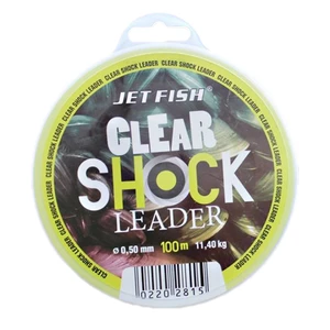 Jet fish clear shock leader crystal 100 m-průměr 0,45 mm / nosnost 9,1 kg
